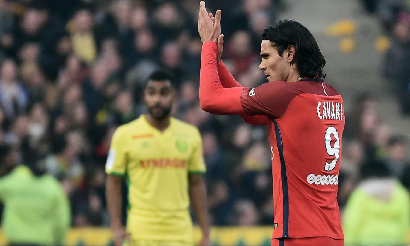 Ligue 1: doppio Cavani, vince il PSG