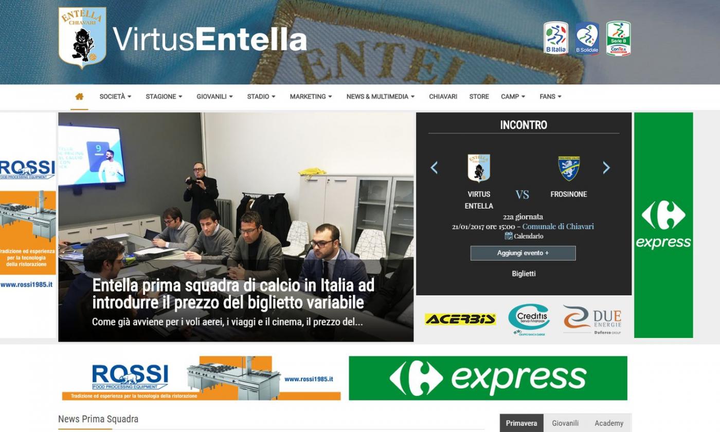 La Virtus Entella inventa il biglietto a costo variabile