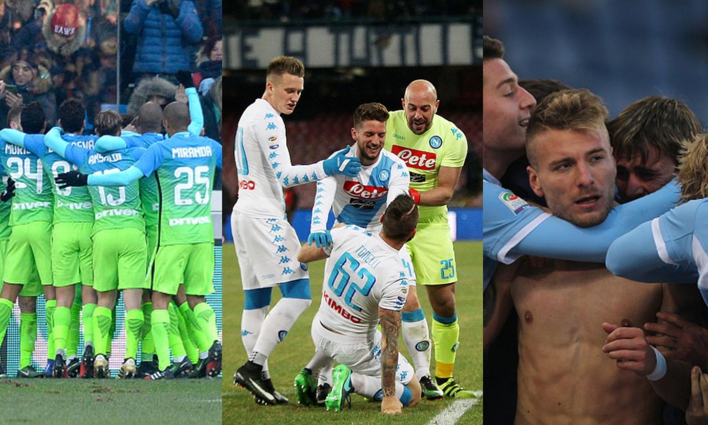 Milan, Inter, Napoli e Lazio: la lotta Champions si infiamma all'Ave Maria