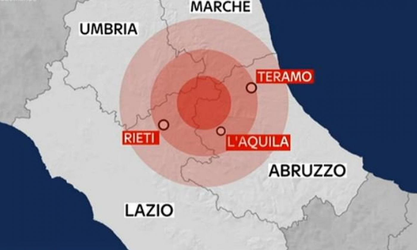 QUATTRO FORTI SCOSSE NEL CENTRO ITALIA: epicentro in Abruzzo