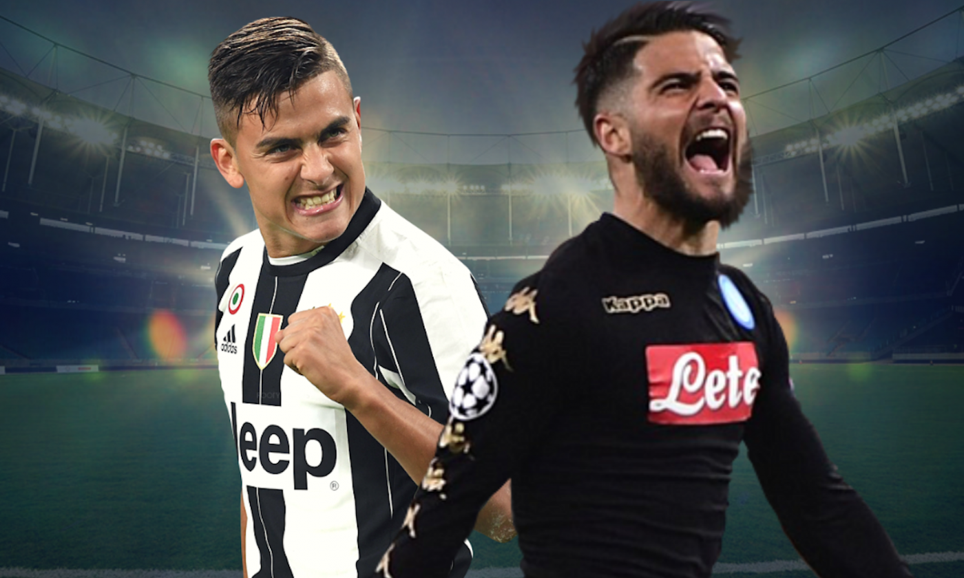 Juve-Napoli: Dybala rinnova, Insigne...