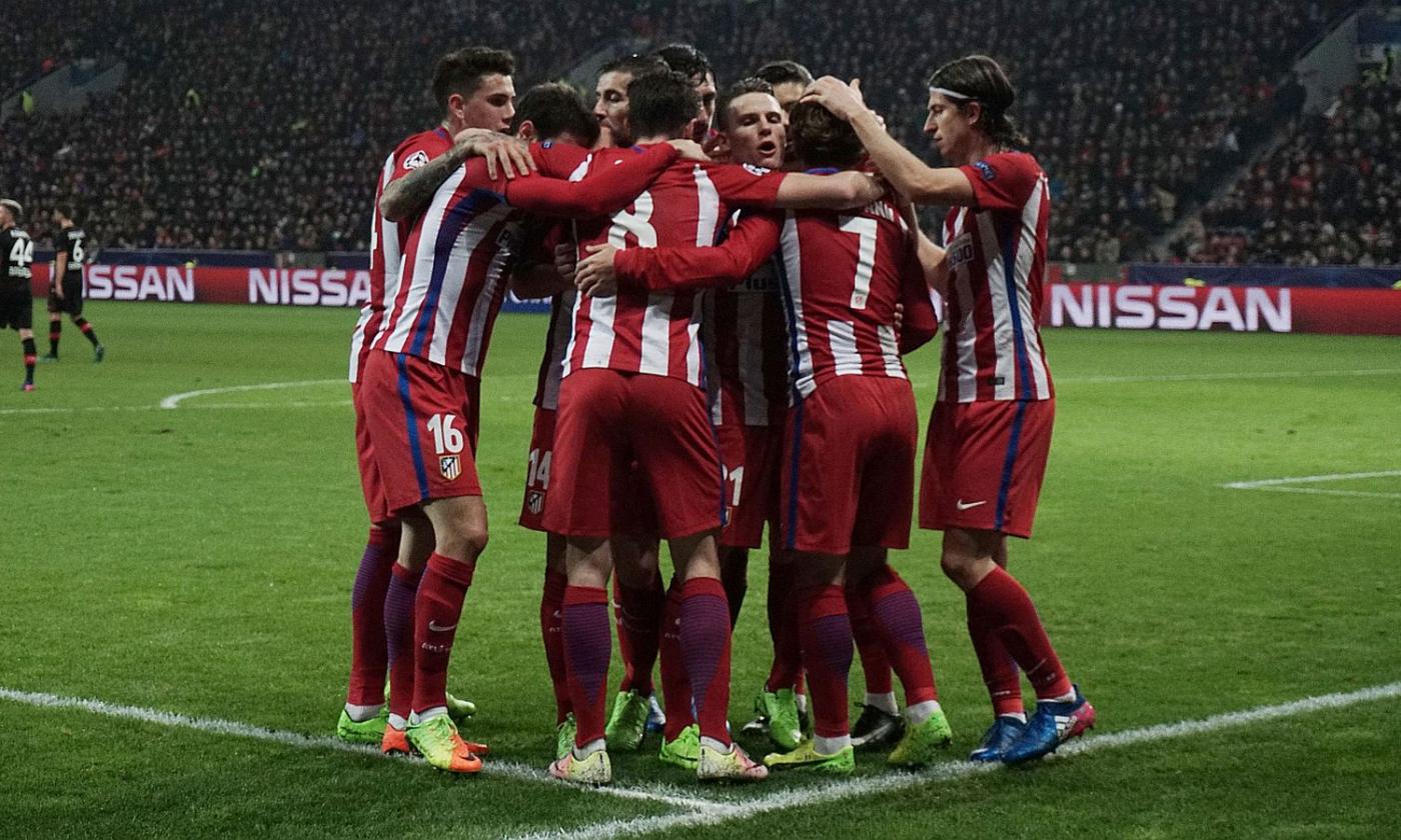 Colpo Atletico, 4-2 a Leverkusen. Simeone a un passo dai quarti