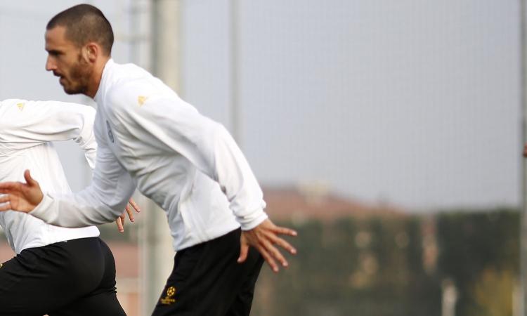 Juve, Bonucci si è allenato con il gruppo