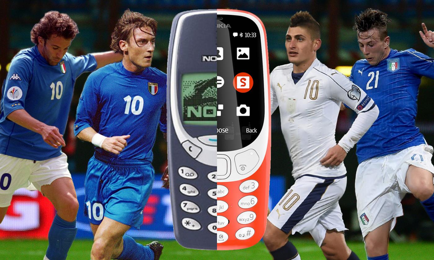 3310, rieccoti! Dall'Italia di Del Piero e Totti a quella di Verratti e Bernardeschi 