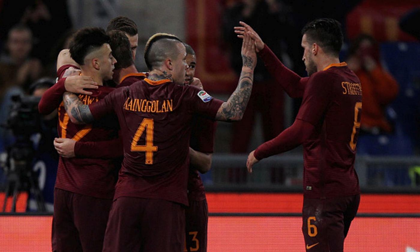 Roma, poker alla Fiorentina e secondo posto. Dzeko capocannoniere a 17 gol