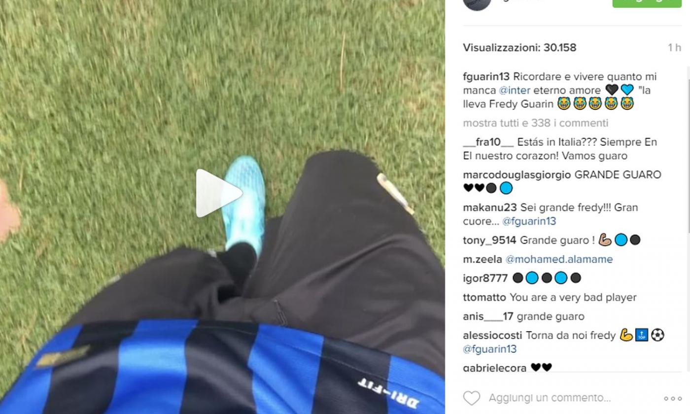 Guarin in vena di ricordi: 'Inter, eterno amore. Mi manca'