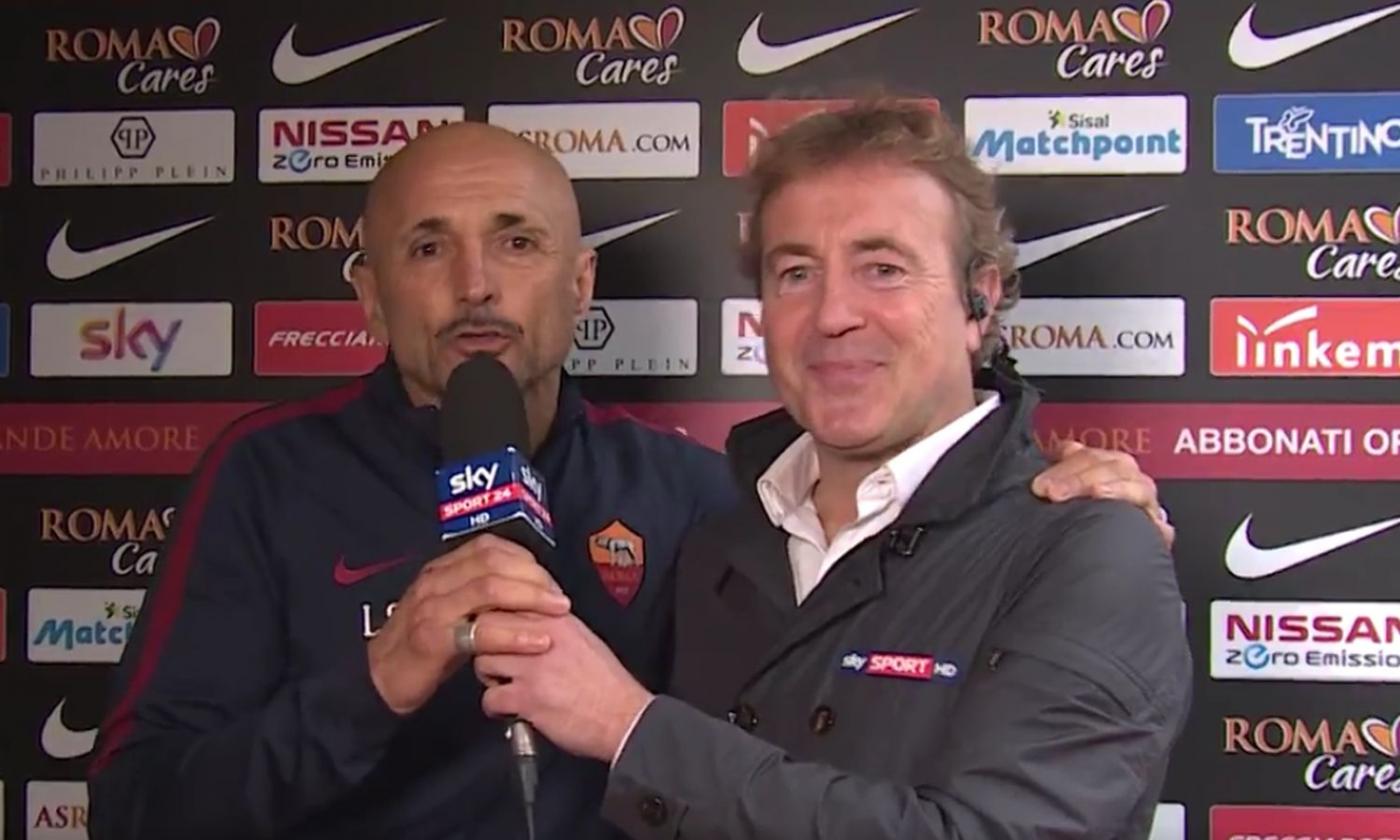 Spalletti show, interrompe il collegamento tv: 'Famo sto stadio!' VIDEO