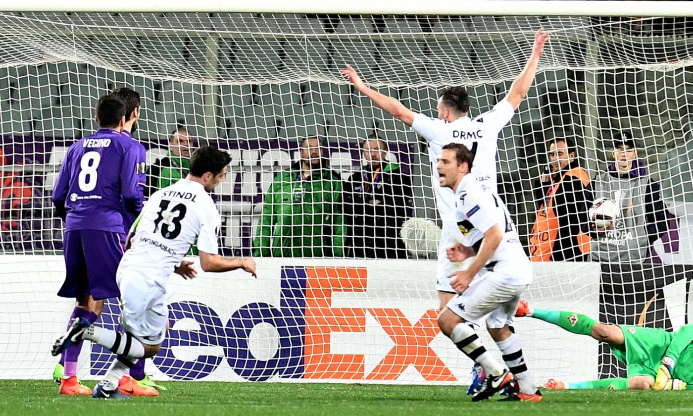 Disastro Fiorentina, da 2-0 a 2-4 col Gladbach e fuori dall'Europa League!