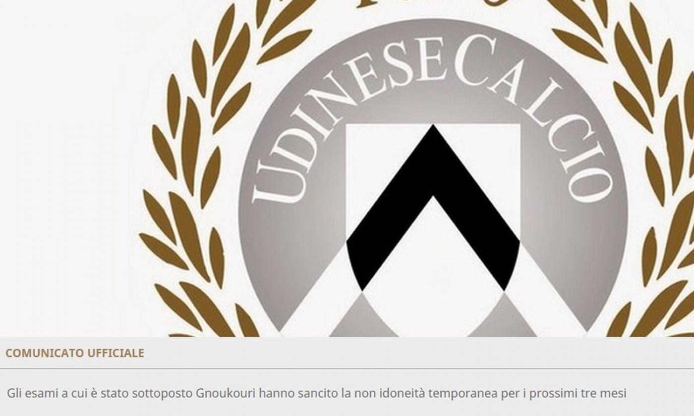 Udinese e Inter, UFFICIALE: problema cardiaco per Gnoukouri, fuori tre mesi