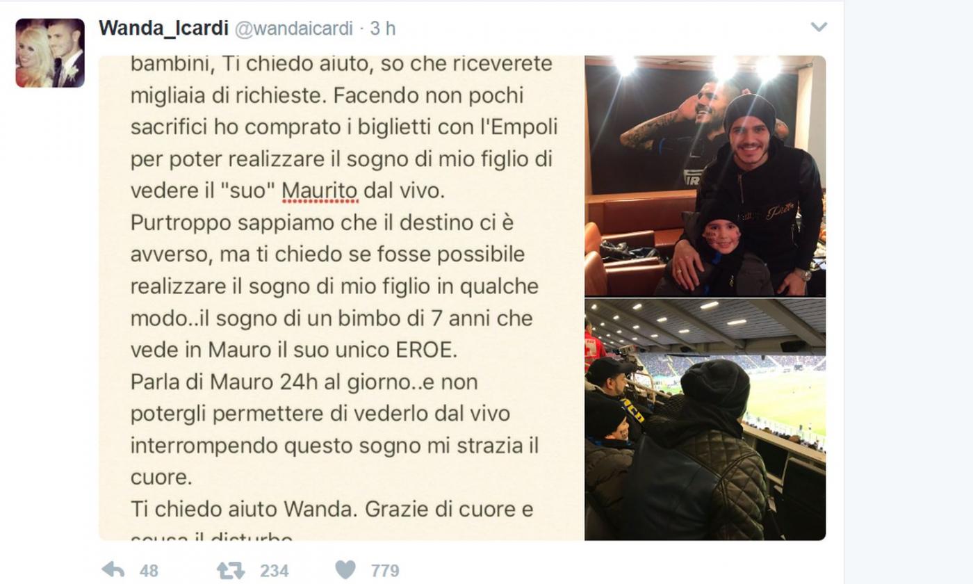 FOTO Icardi non gioca, ma regala un sorriso a un baby tifoso dell'Inter