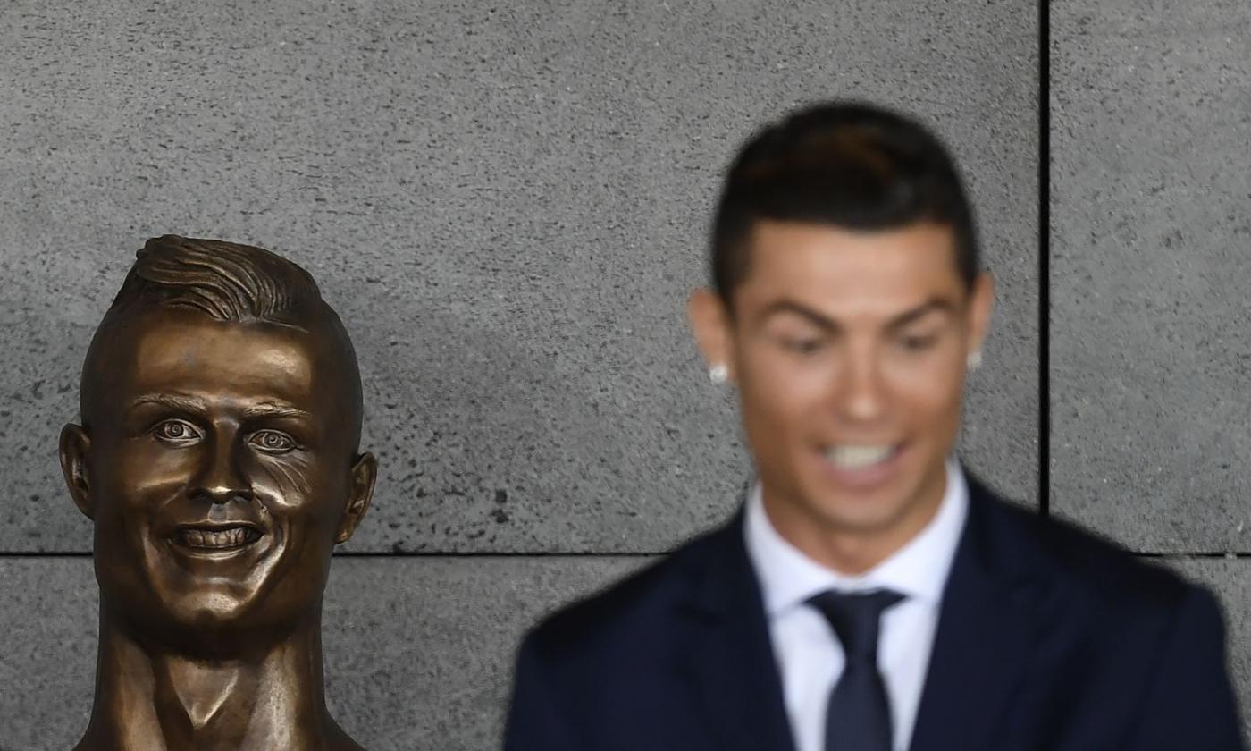 Watch: Ronaldo Jr poses with his father's statue in Madeira