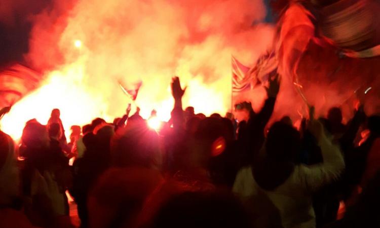 Atalanta, grande accoglienza dei tifosi a Zingonia ...