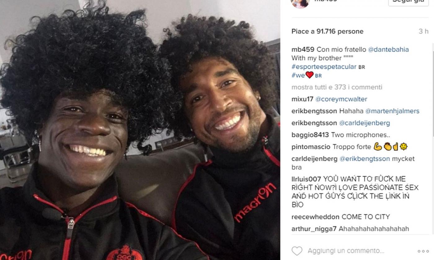 Nizza, Dante difende Balotelli: 'Timido' VIDEO