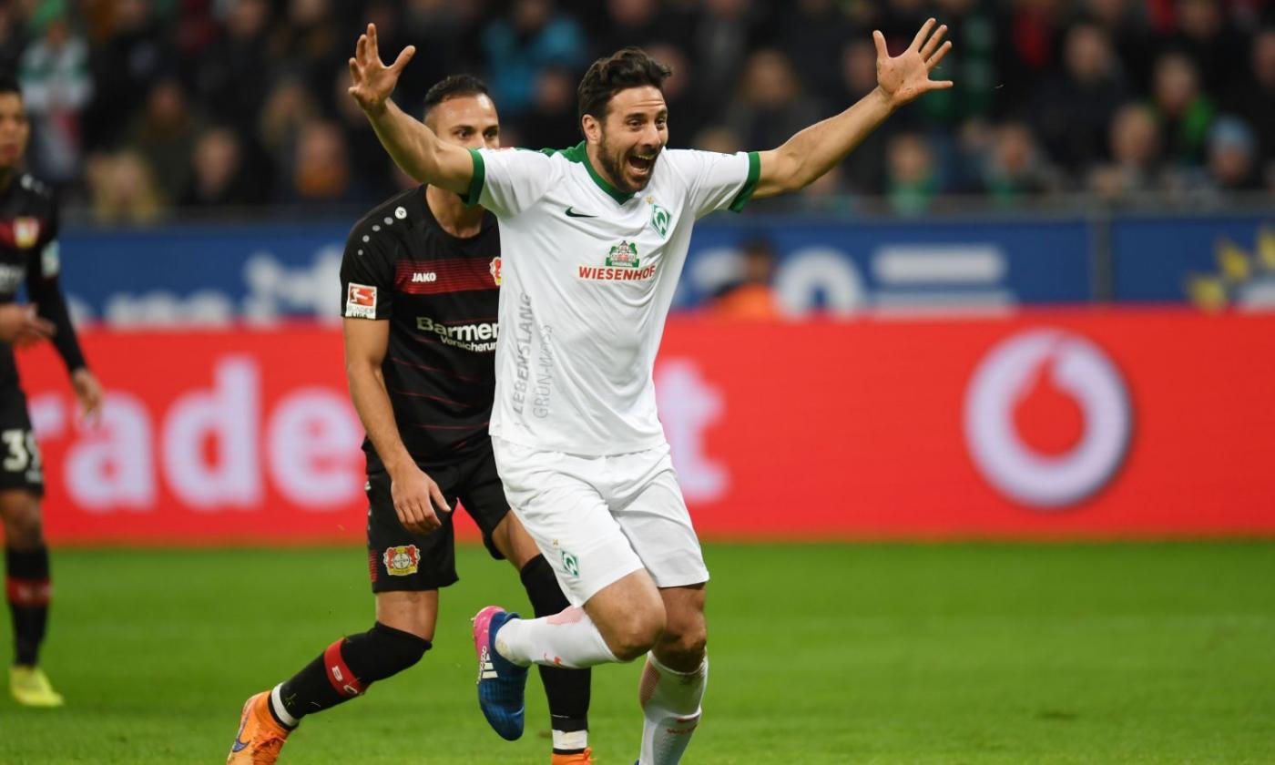 Bundesliga: Pizarro salva il Werder, contro il Bayer Leverkusen finisce 1-1