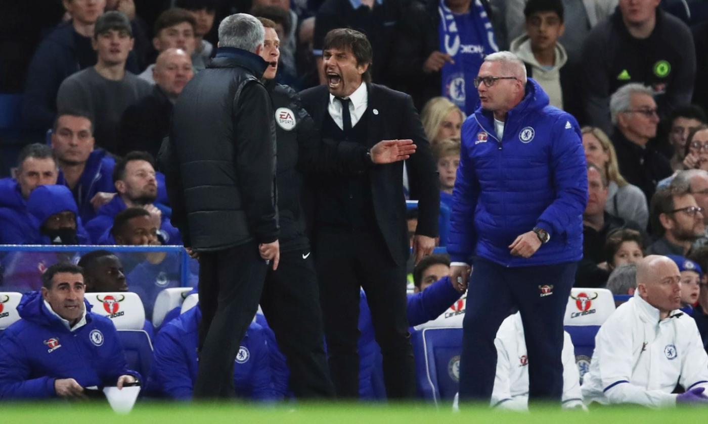 Conte nuovo eroe del Chelsea: che lite col nemico Mourinho! VIDEO