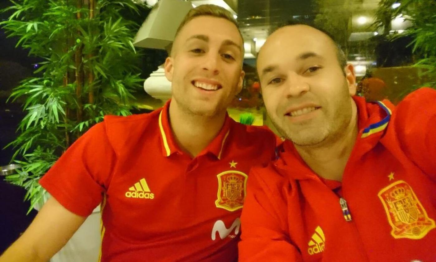 Spagna, Iniesta con Deulofeu: 'Che gran reunion!'