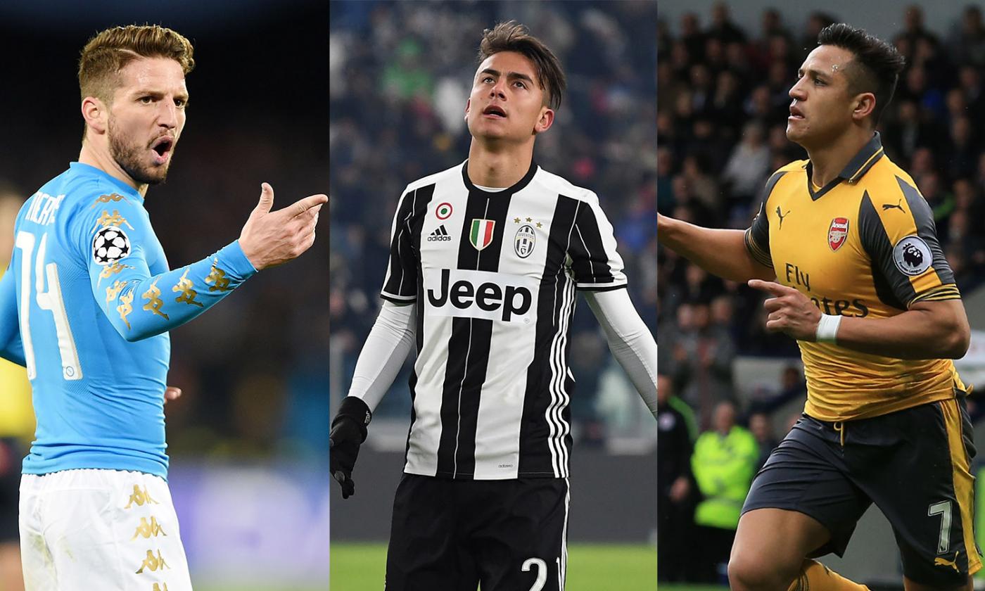 Da Dybala e Mertens a Sanchez: gelosie interne ostacolo per rinnovi e acquisti