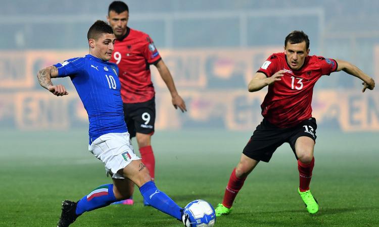 Italia-Albania, le pagelle di CM: il faro è Verratti; bene Immobile, lotta e segna