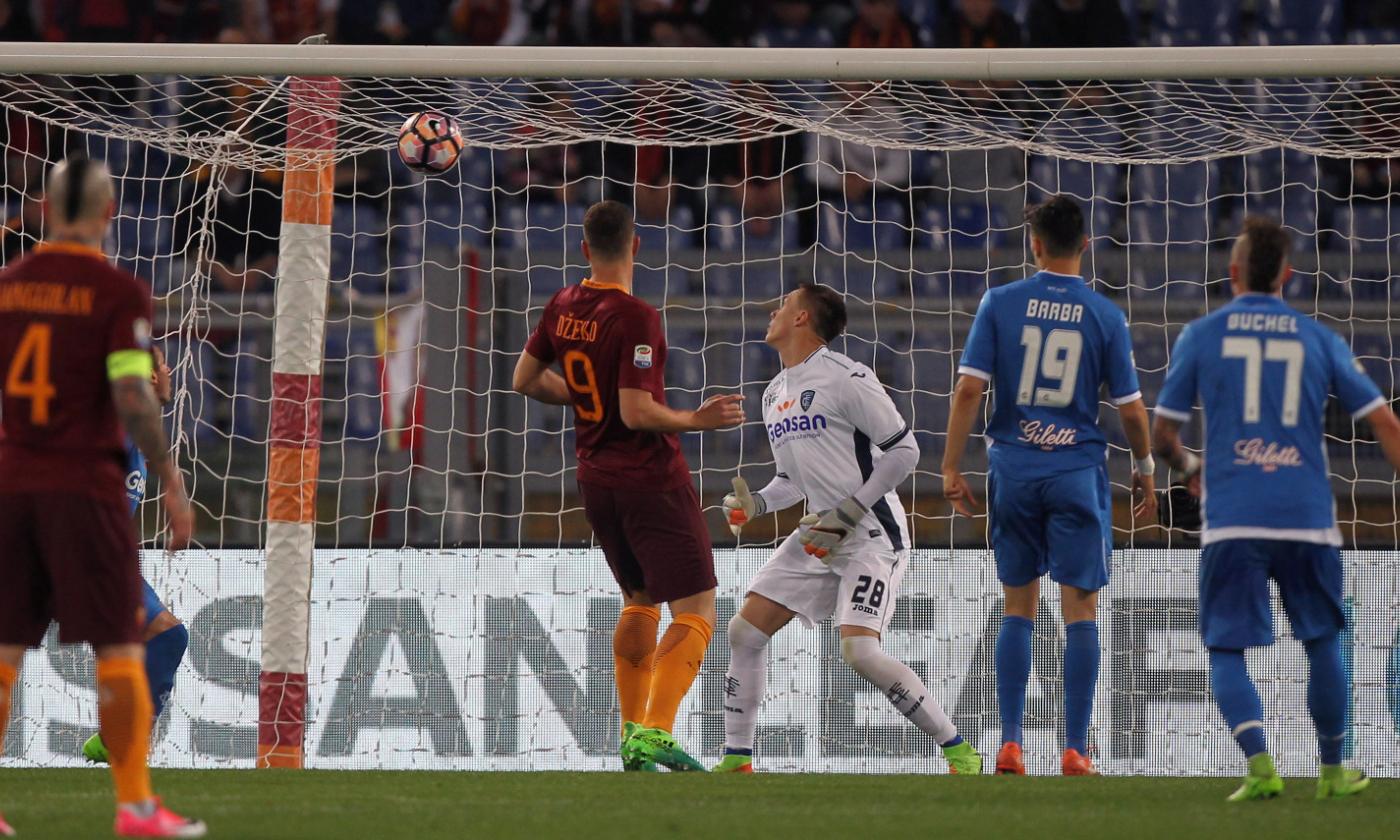 Roma-Empoli 2-0: giallorossi a - 5 dalla Juventus e a +5 sul Napoli 