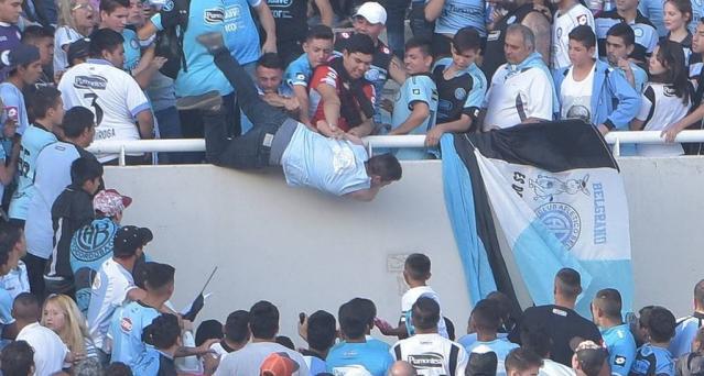 Belgrano fan dies after being pushed from stadium stands