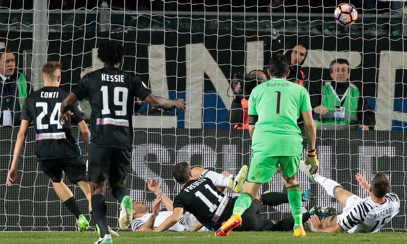 Pari con l'Atalanta: Juve a +9 sulla Roma, attesa dal derby con la Lazio 