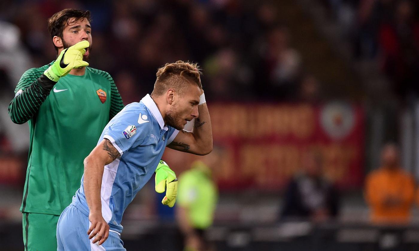 Lazio, Immobile salta il derby: problemi nel riscaldamento