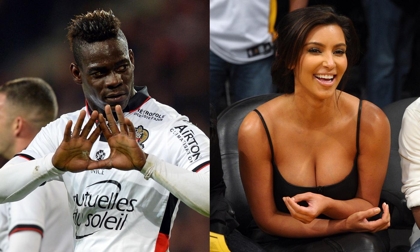 Balotelli insulta Kim Kardashian: 'L'unica peggiorata dalla chirurgia. Kanye come fai a sculacciarla?' FOTO