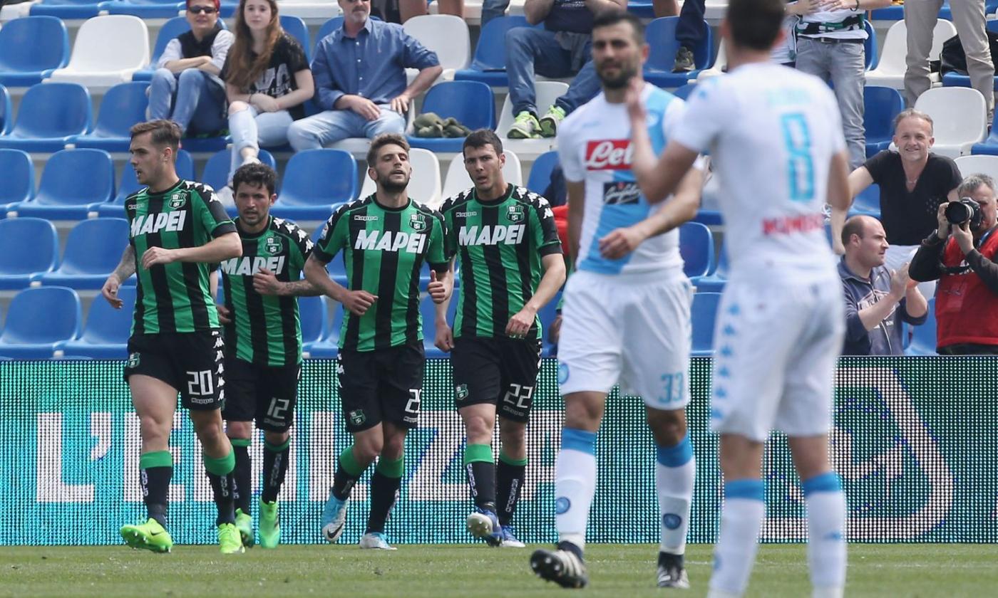 Sassuolo-Napoli 2-2, GOL e HIGHLIGHTS