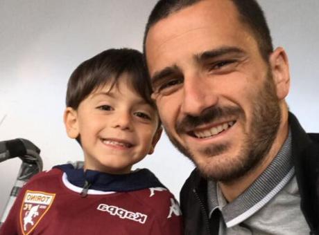 Derby in casa Bonucci: il piccolo Lorenzo gioca col Torino contro la Juve