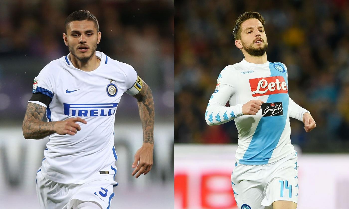 Mertens interista, Icardi erede di Higuain: Inter-Napoli, l'altra sfida