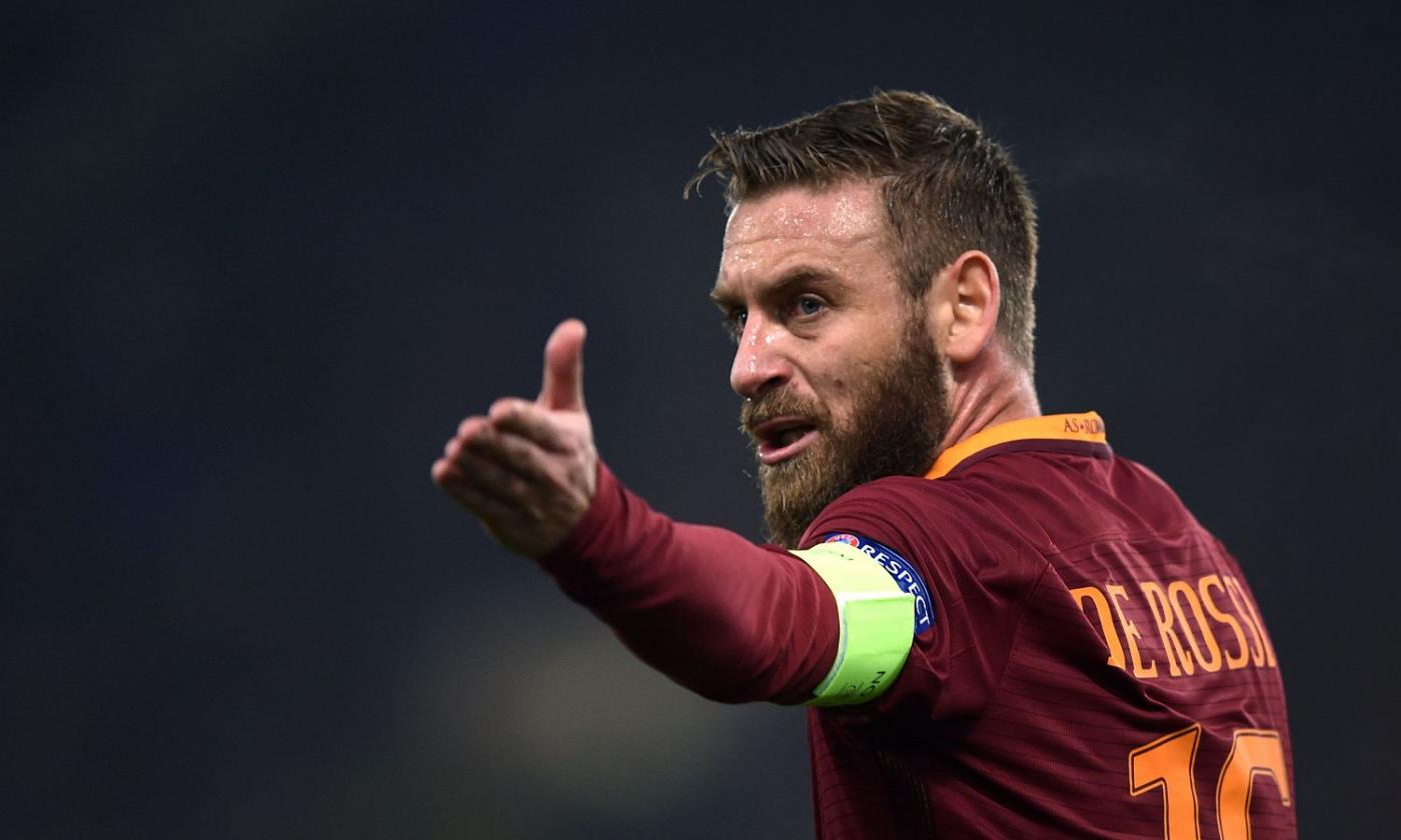 Roma: distorsione alla caviglia per De Rossi, in forte dubbio con l'Atalanta