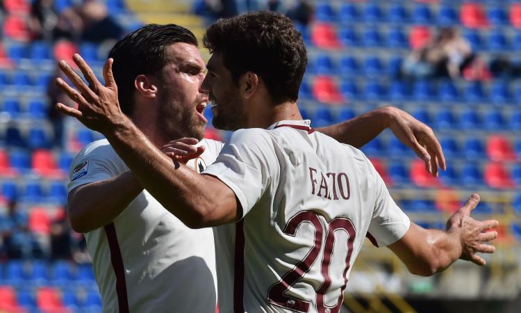 Roma: Fazio in gruppo, individuale per Manolas