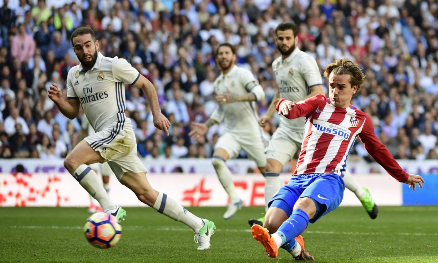 Griezmann risponde a Pepe, Real Madrid acciuffato dall'Atletico all'85°