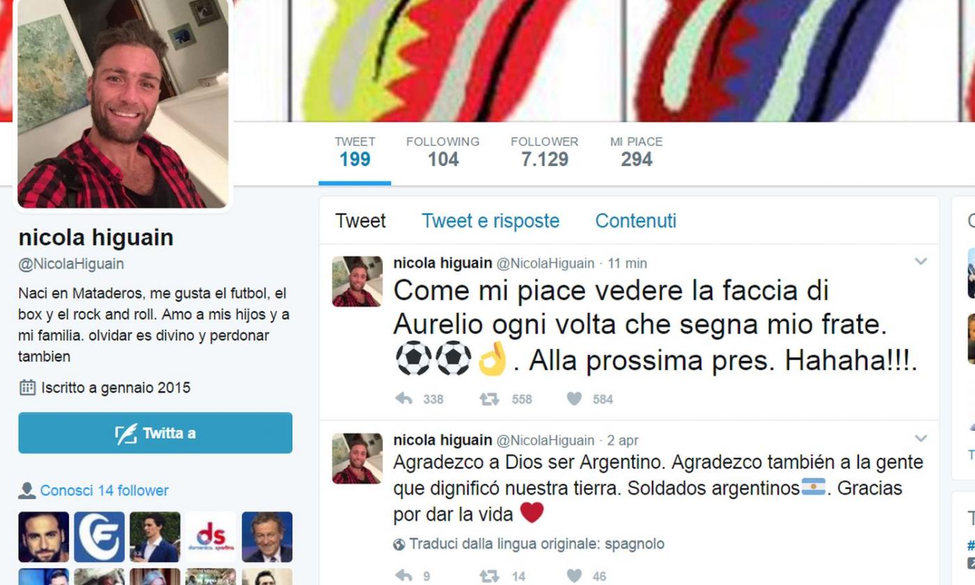 Fratello Higuain: 'Come mi piace la faccia di De Laurentiis ogni volta che segna mio fratello...'. E lui lo blocca