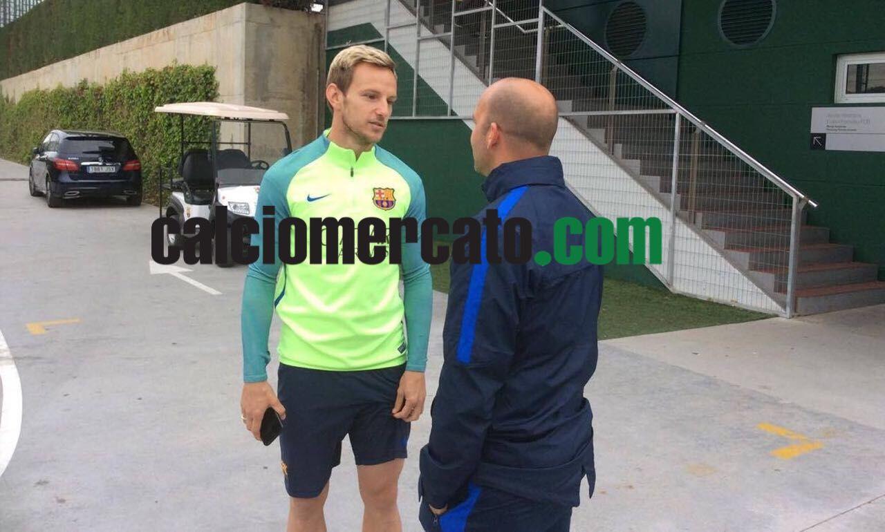 Barcellona-Juve, Rakitic a sopresa alla Masia FOTO