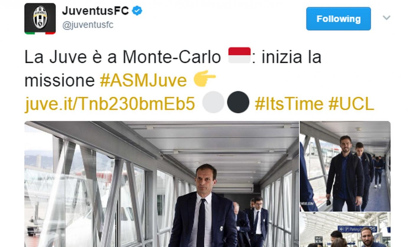 Monaco-Juventus, la vigilia: le probabili formazioni FOTO e VIDEO