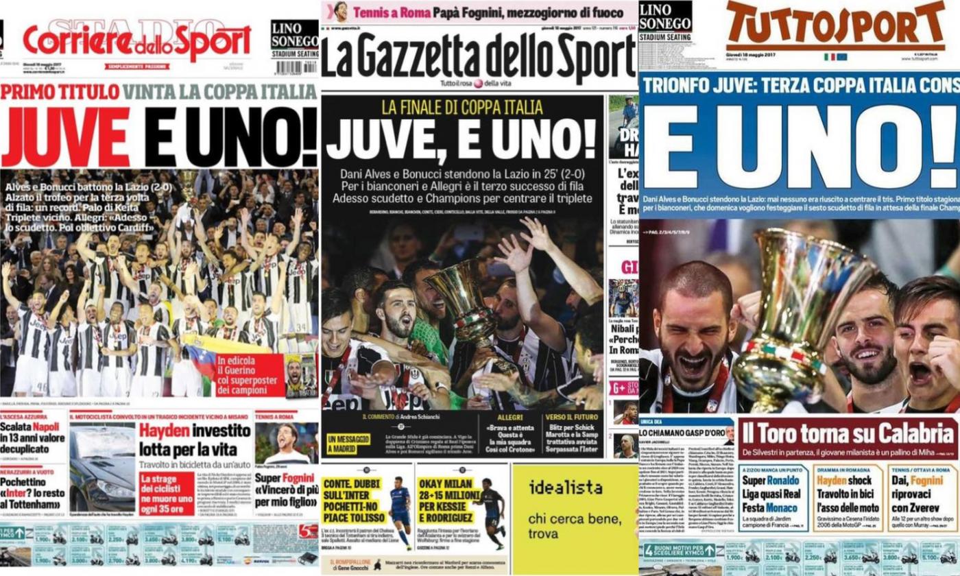 Tre volte 'E uno': la Juve ha già fatto il Triplete FOTO