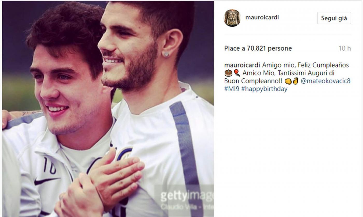 Inter, gli auguri di Icardi a Kovacic: 'Amico mio'