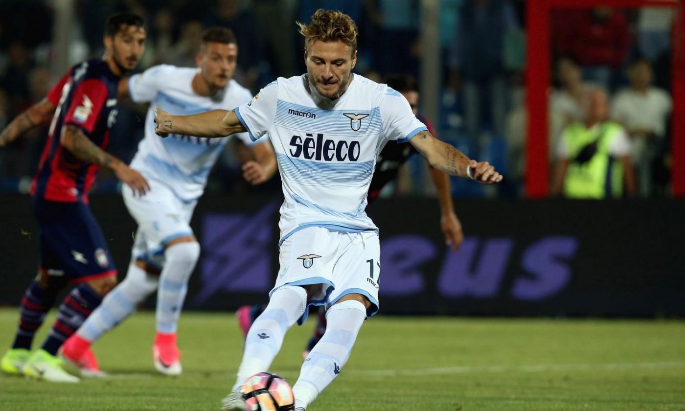 Lazio, fastidio alla caviglia per Immobile