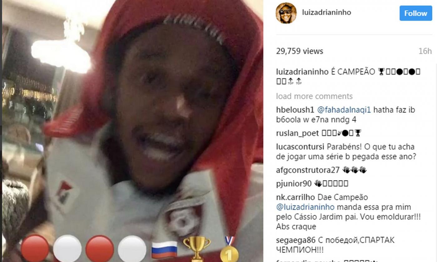 VIDEO Luiz Adriano festeggia lo Spartak Mosca campione di Russia