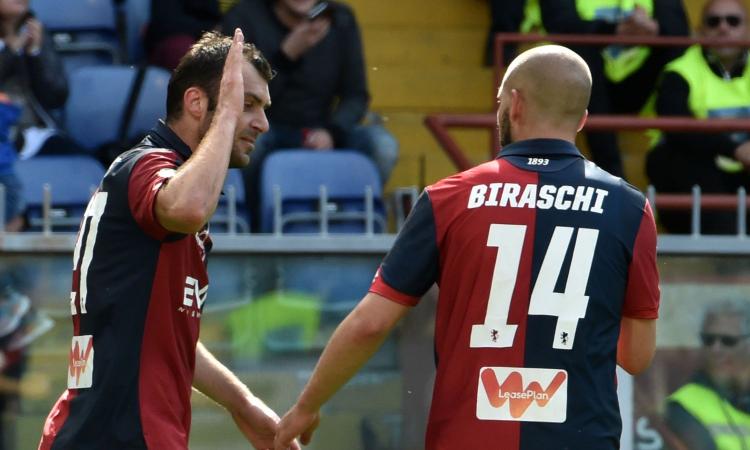 Genoa, doppia tegola in vista del Torino: fuori Pandev e Biraschi