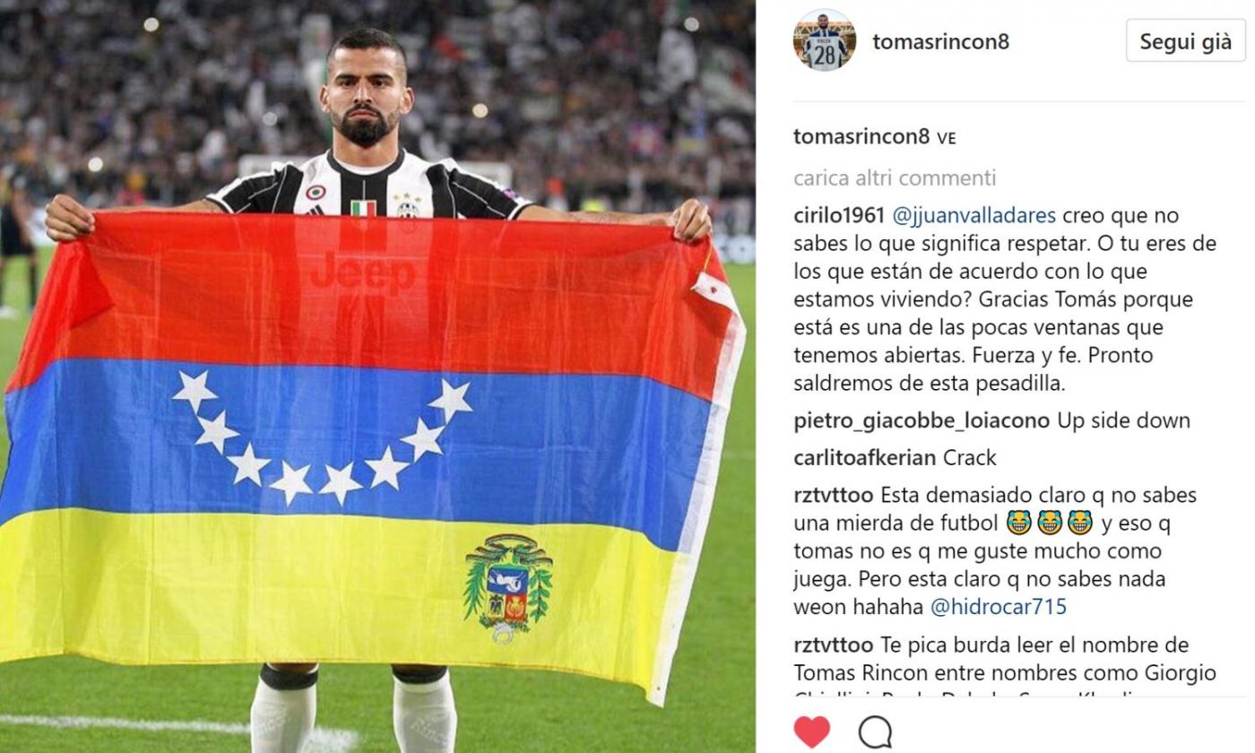 Juve, il Venezuela non convoca Rincon