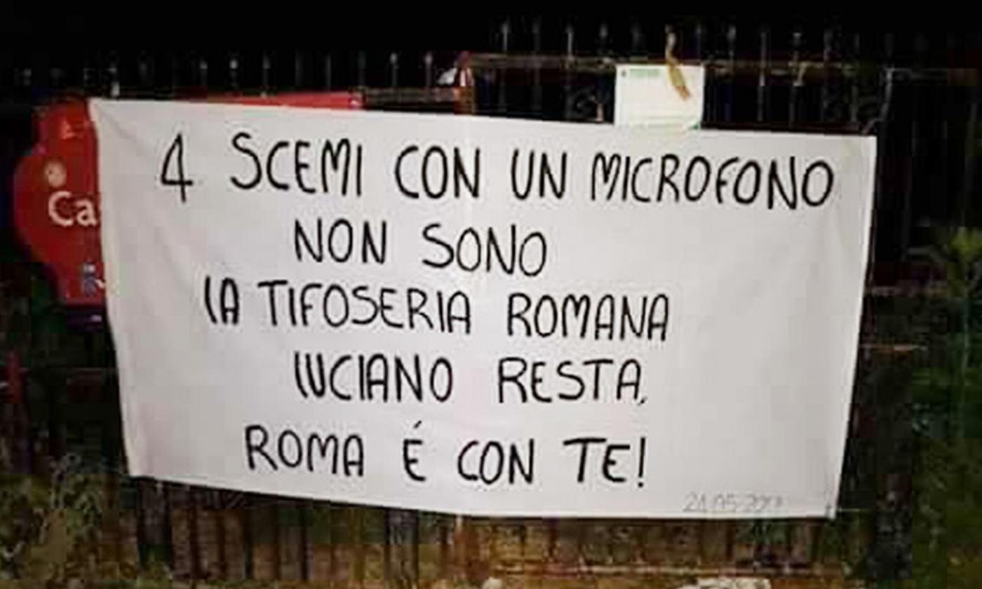 Striscione per Spalletti: 'Luciano resta, Roma è con te!'. Ma l'Inter è a un passo