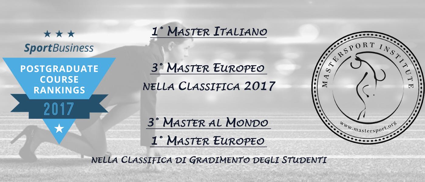 Un master italiano sul podio nella classifica dei corsi in sport management