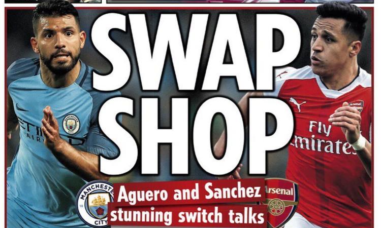Arsenal-City: clamoroso scambio Sanchez-Aguero!