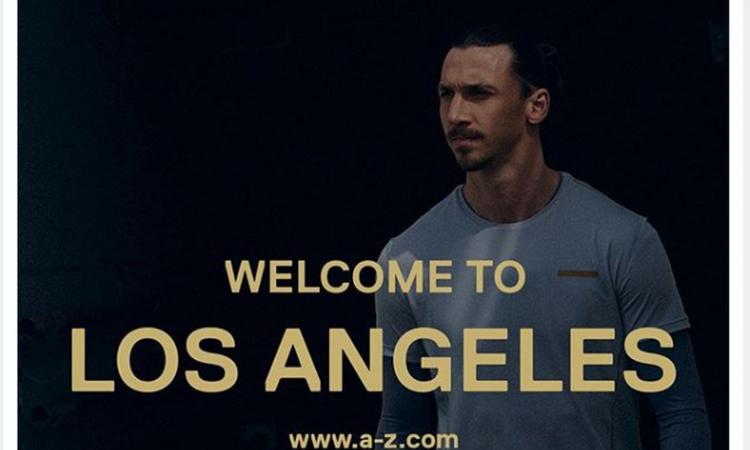 Ibra, indizio sul futuro: 'Welcome to Los Angeles'