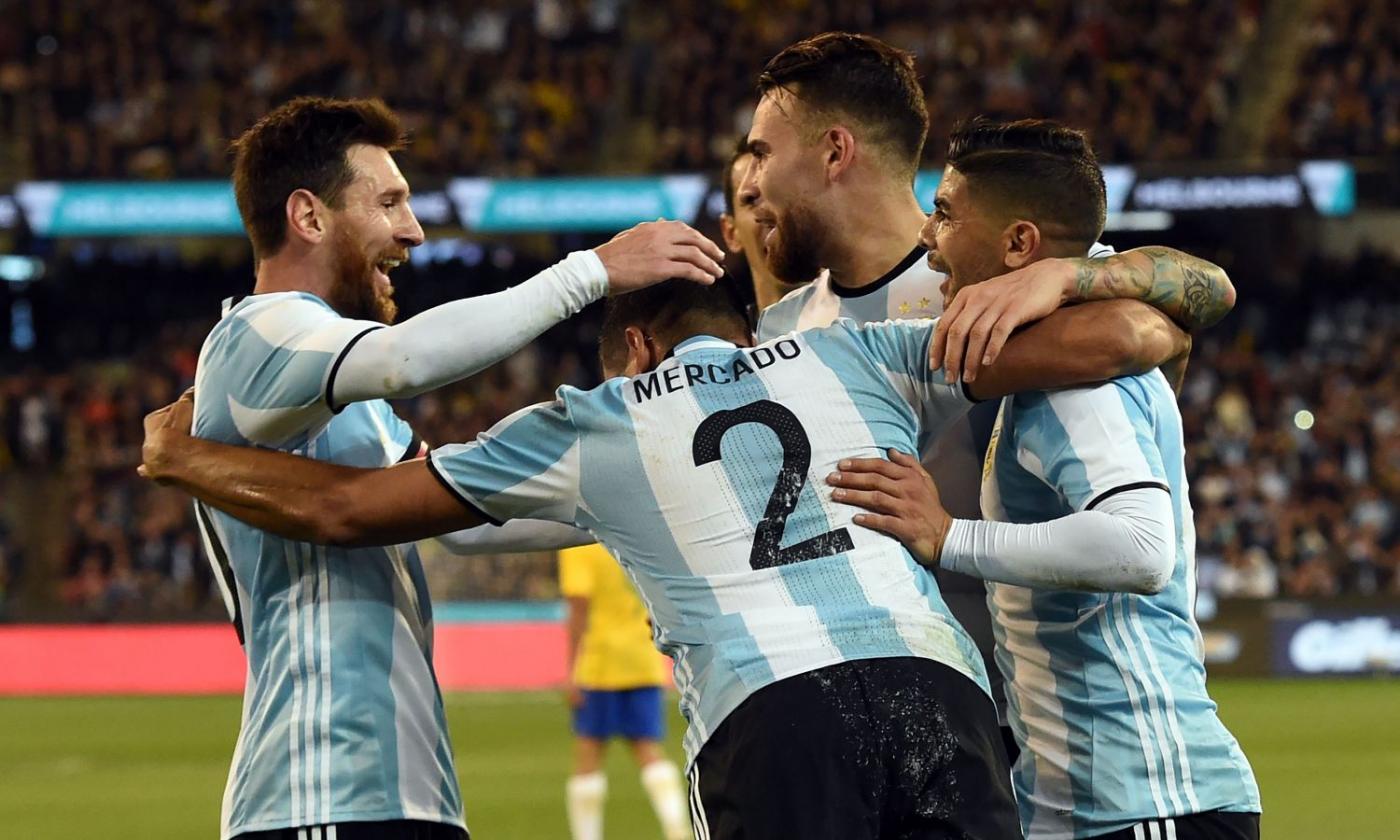 Sampaoli vince all'esordio: 1-0 Argentina, Brasile in ansia per Gabriel Jesus