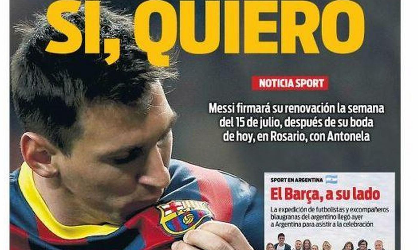 Barcellona, Messi e il rinnovo: 'Sì, lo voglio'