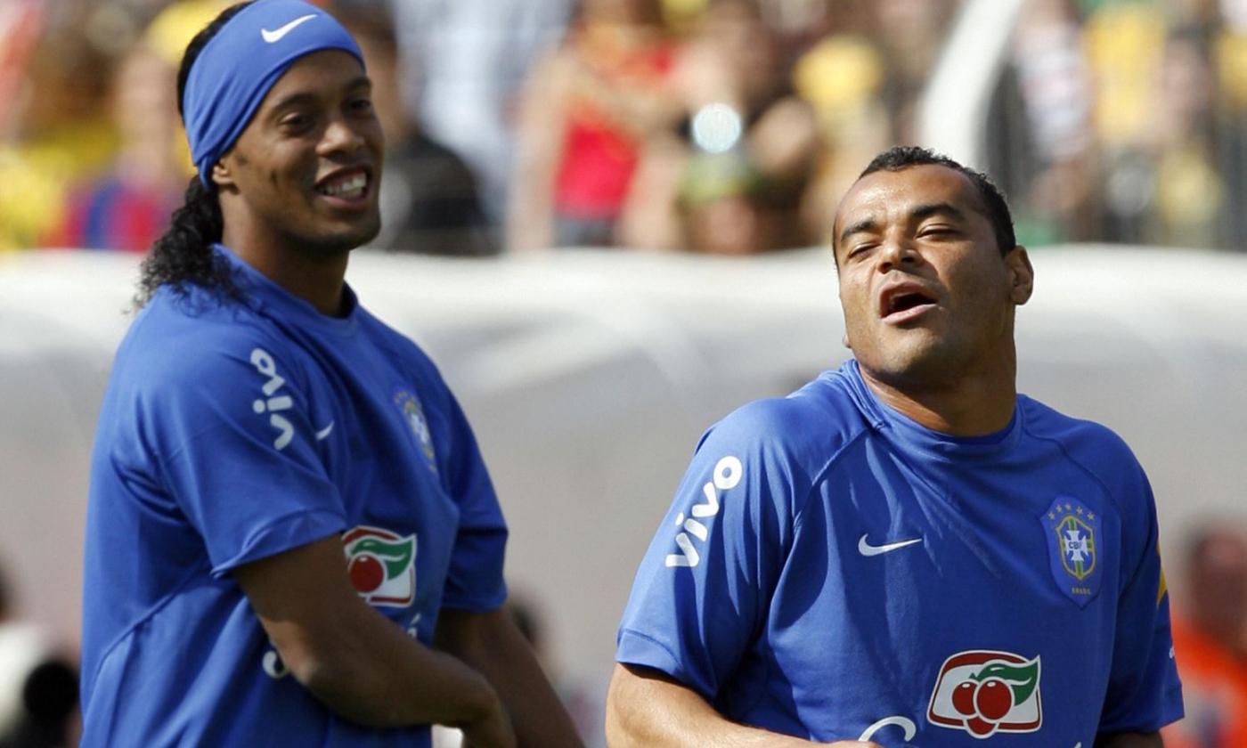 Ex Milan, Ronaldinho a Cafu: 'Auguri capitano! Un onore giocare con te'