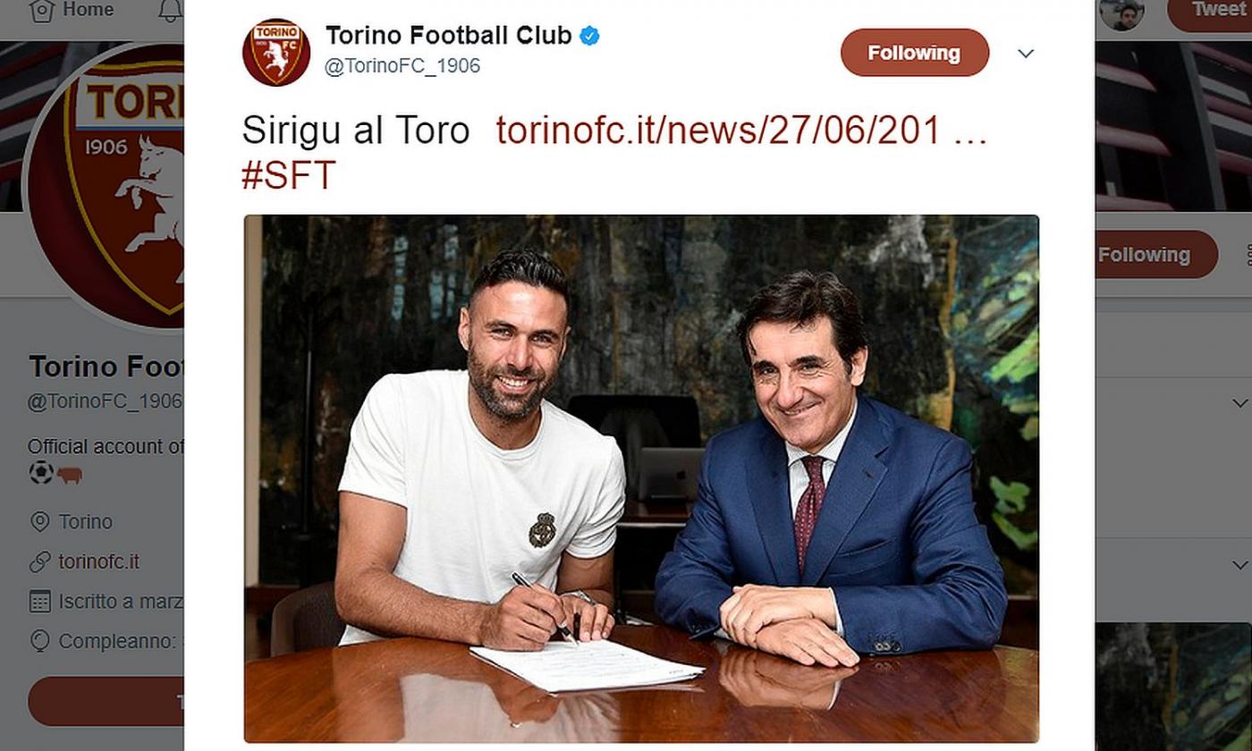 Torino, UFFICIALE: preso Sirigu